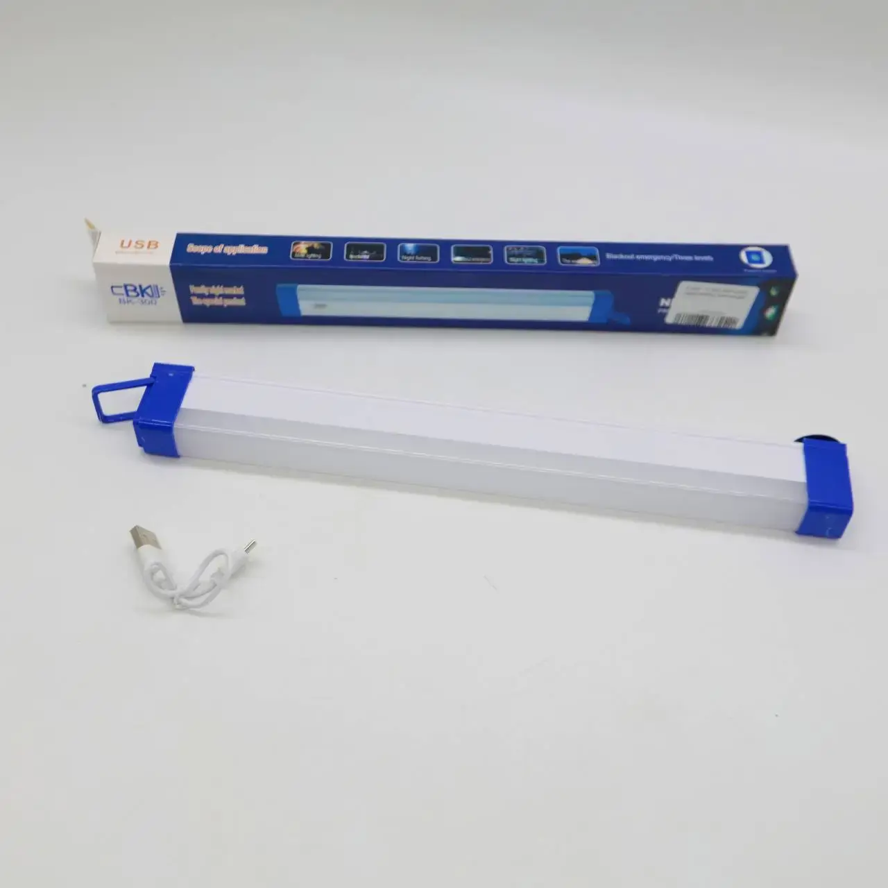 Ліхтарик лампа BK-300 28LED, 3 режими, магніт, кабель micro USB), зображення 2