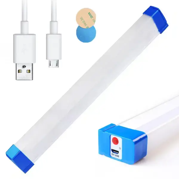 Ліхтарик лампа BK-300 28LED, 3 режими, магніт, кабель micro USB), зображення 9