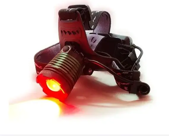 Ліхтарик налобний BL-2188-2XPE (біле, червоне світло) zoom Type-C 2х18650 4 режими), зображення 3