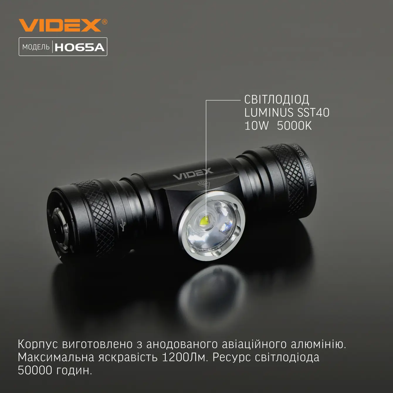 Ліхтарик налобний VIDEX VLF-065A 1200LM), зображення 12 Ліхтарик налобний VIDEX VLF-065A 1200LM), зображення 12