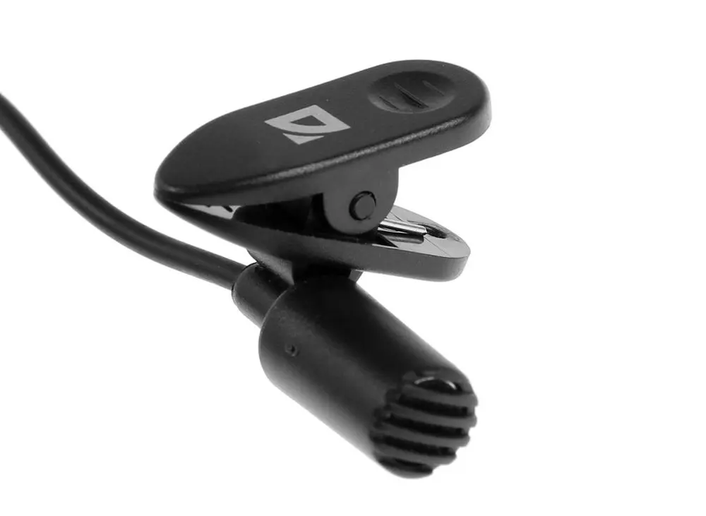 Мікрофон DEFENDER MIC-109 чорний, на прищіпці, 1,8 м), зображення 2 Мікрофон DEFENDER MIC-109 чорний, на прищіпці, 1,8 м), зображення 2