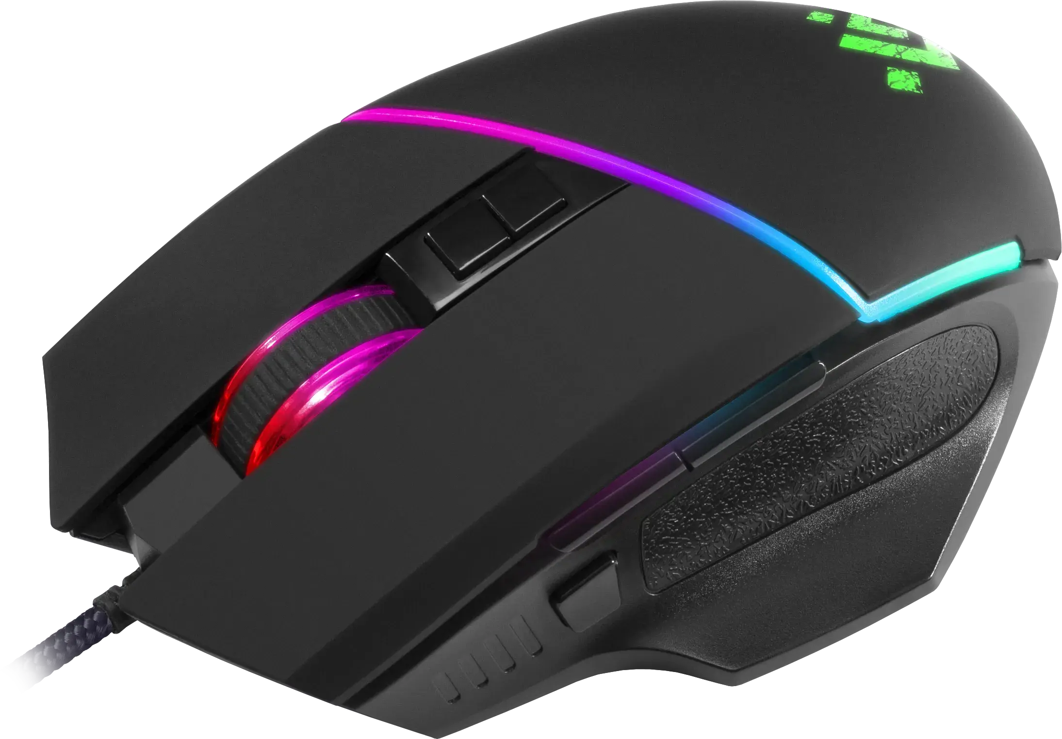 Миша DEFENDER ігрова Warfame GM-880L RGB 8 кн.,12800dpi ), зображення 2 Миша DEFENDER ігрова Warfame GM-880L RGB 8 кн.,12800dpi ), зображення 2