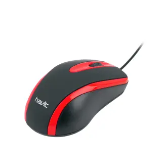 Миша HAVIT HV-MS753 USB black/red), зображення 5 Миша HAVIT HV-MS753 USB black/red), зображення 5
