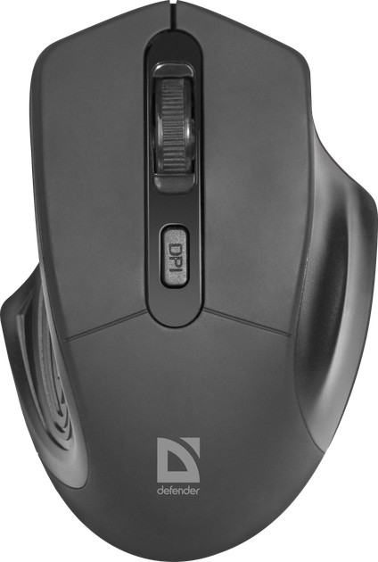 Миша бездротова DEFENDER Datum MB-345 Wireless black ,4 кнопок, 800-1600 dpi), зображення 2 Миша бездротова DEFENDER Datum MB-345 Wireless black ,4 кнопок, 800-1600 dpi), зображення 2