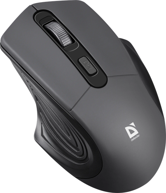 Миша бездротова DEFENDER Datum MB-345 Wireless black ,4 кнопок, 800-1600 dpi від батарейки.com.ua