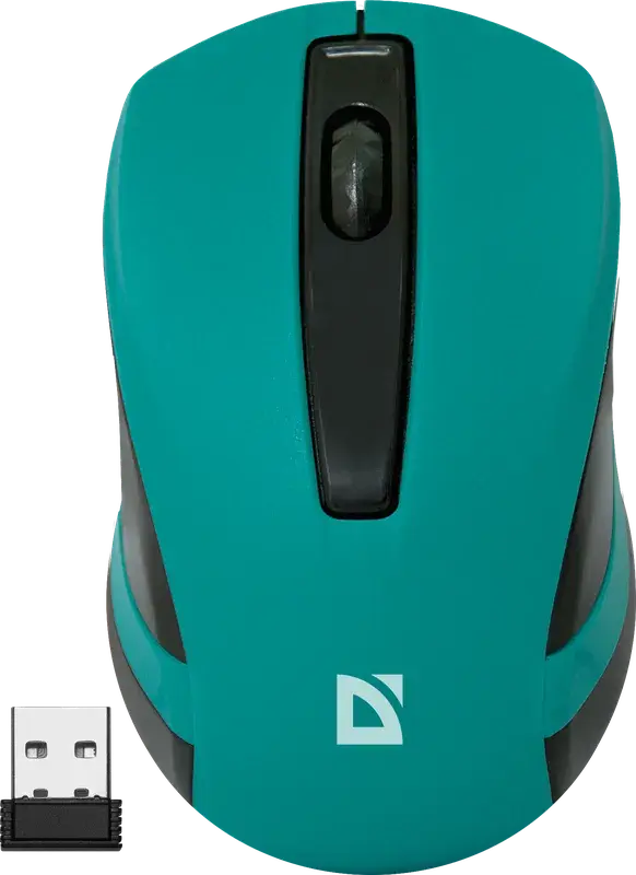 Миша бездротова DEFENDER Datum MM-605 3 кнопки 1200dpi зелена від батарейки.com.ua