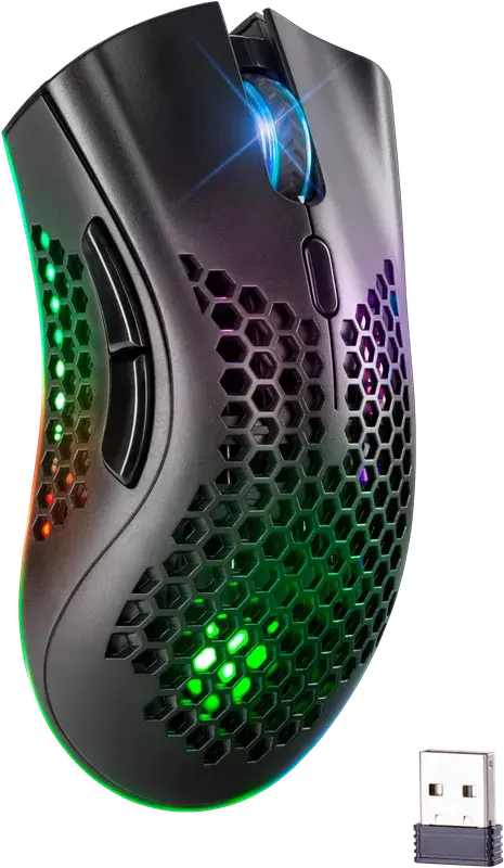 Миша бездротова ігрова DEFENDER Warlock GM-709L RGB від батарейки.com.ua