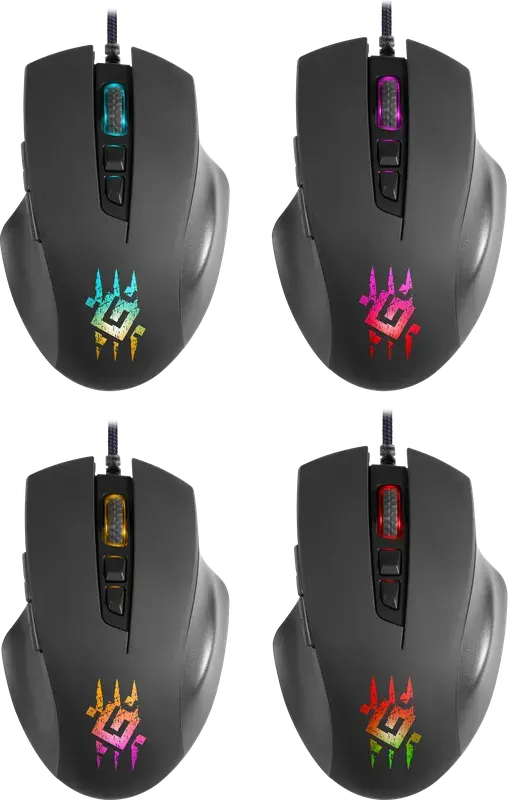 Миша ігрова DEFENDER Wolverine GM-700L RGB 12800dpi), зображення 4