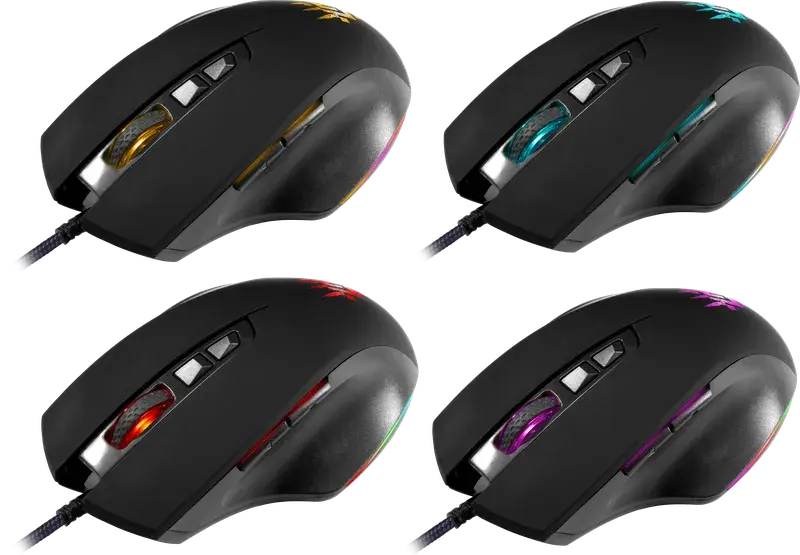 Миша ігрова DEFENDER Wolverine GM-700L RGB 12800dpi), зображення 5