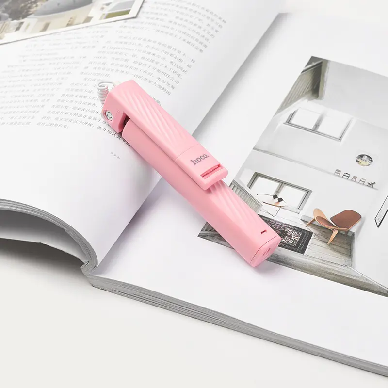 Монопод Hoco K7 3,5mm mini jack pink), зображення 4 Монопод Hoco K7 3,5mm mini jack pink), зображення 4