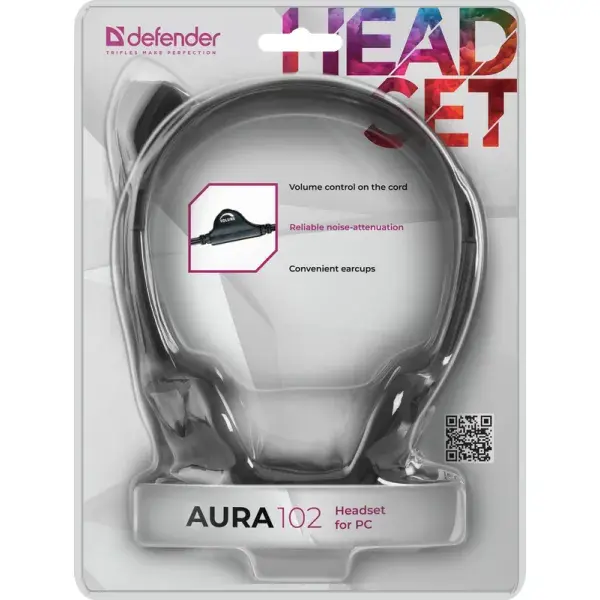 Навушники DEFENDER Aura HN-102 стерео), зображення 6 Навушники DEFENDER Aura HN-102 стерео), зображення 6