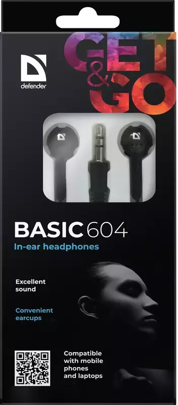 Навушники DEFENDER Basic 604 чорний), зображення 4 Навушники DEFENDER Basic 604 чорний), зображення 4