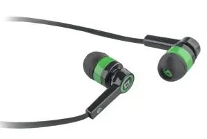 Навушники DEFENDER Pulse 420 чорний/зелений від батарейки.com.ua