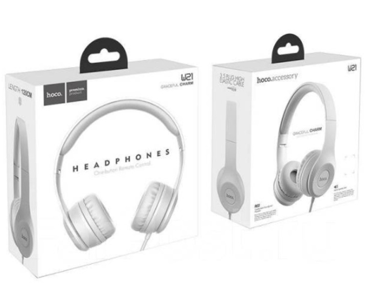 Навушники HOCO W21 grey), зображення 4 Навушники HOCO W21 grey), зображення 4