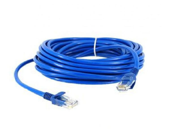 Патч-корд ATCOM RJ45 - RJ45 UTP Cat.5e 10m blue 9166 від батарейки.com.ua