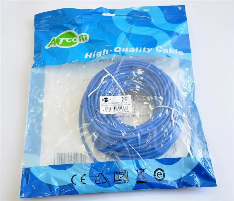 Патч-корд ATCOM UTP RJ45 20m blue 9170), зображення 3 Патч-корд ATCOM UTP RJ45 20m blue 9170), зображення 3