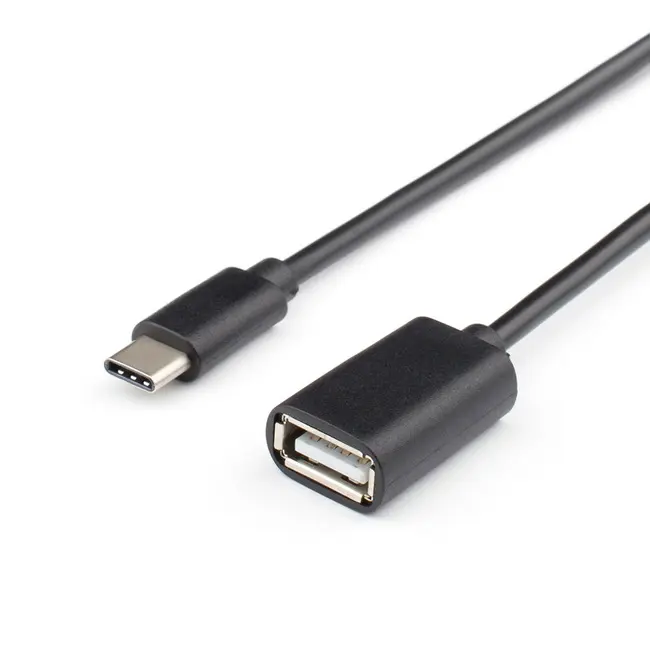 Перехідник OTG ATCOM USB - Type-C 0,1м 14716), зображення 2 Перехідник OTG ATCOM USB - Type-C 0,1м 14716), зображення 2