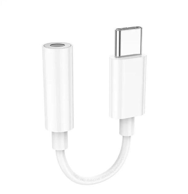 Перехідник HOCO LS35 TYPE-C - jack 3.5 White), зображення 3