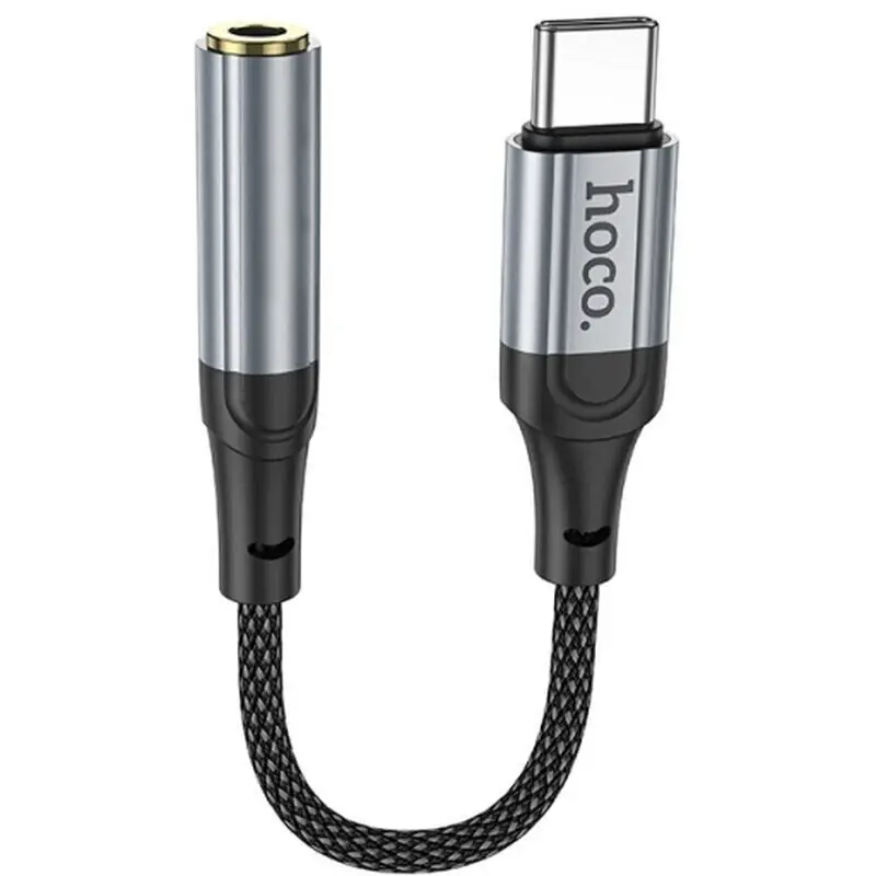 Перехідник HOCO LS36 TYPE-C - AUX 3.5 Black), зображення 2