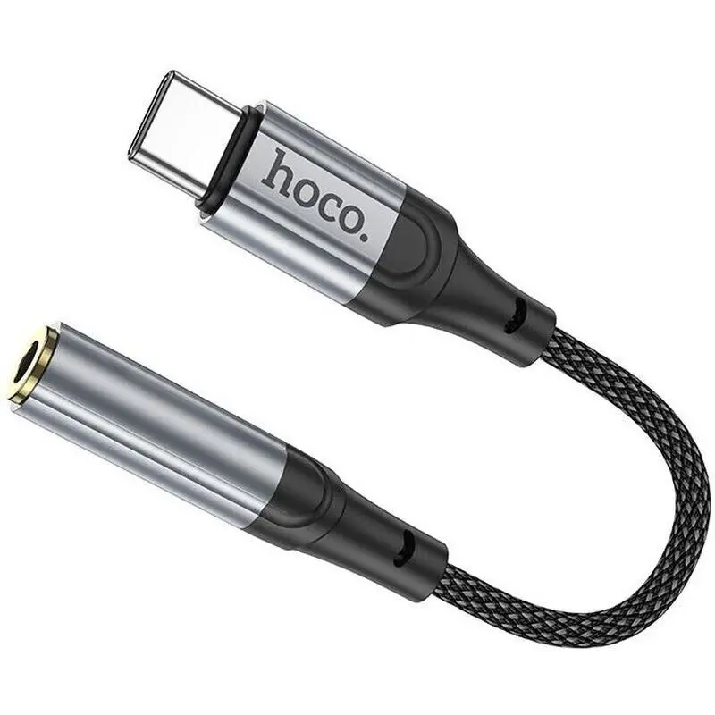 Перехідник HOCO LS36 TYPE-C - AUX 3.5 Black), зображення 4