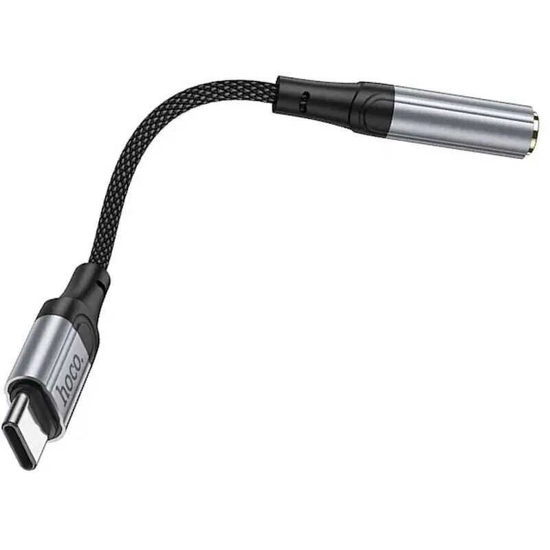 Перехідник HOCO LS36 TYPE-C - AUX 3.5 Black), зображення 5