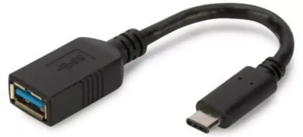Перехідник OTG ATCOM Type-C - USB 3.0 чорний 11310 від батарейки.com.ua