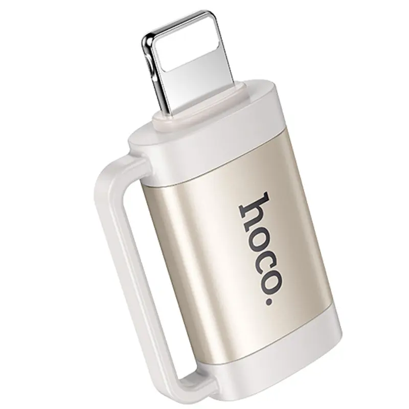 Перехідник HOCO UA31B Type-C - iPhone Lightning чорний), зображення 2 Перехідник HOCO UA31B Type-C - iPhone Lightning чорний), зображення 2