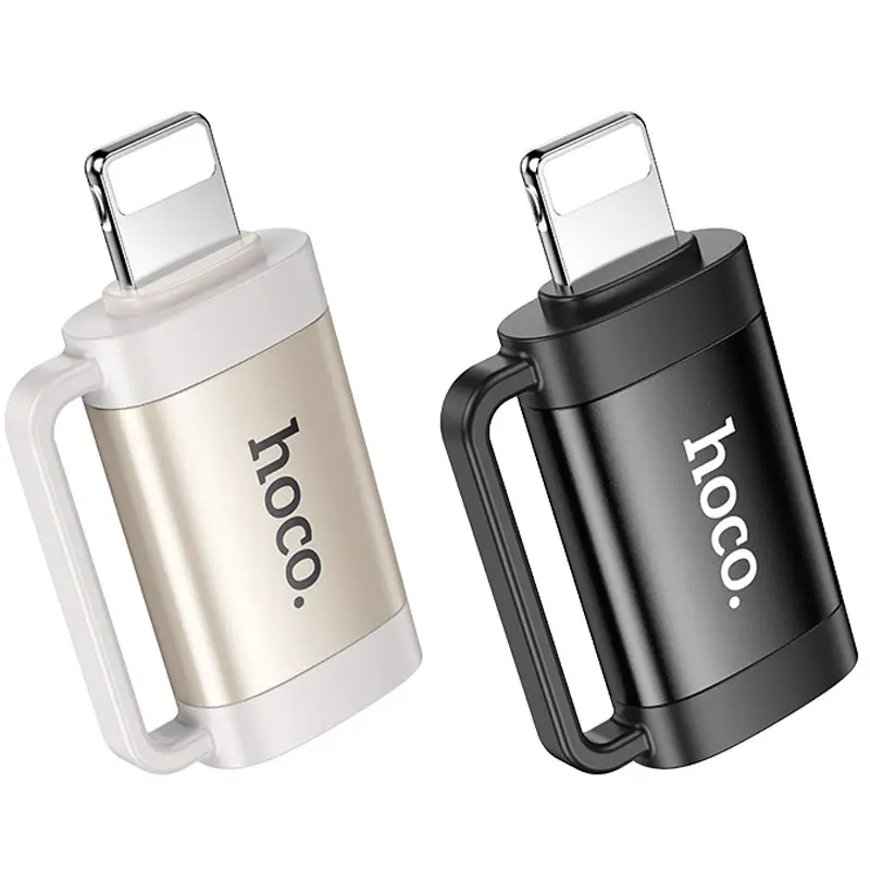 Перехідник HOCO UA31B Type-C - iPhone Lightning чорний), зображення 10 Перехідник HOCO UA31B Type-C - iPhone Lightning чорний), зображення 10