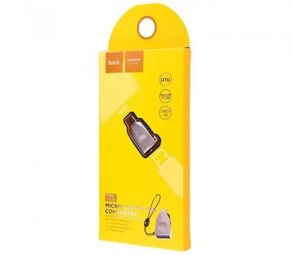 Перехідник OTG HOCO UA10 USB - micro), зображення 3