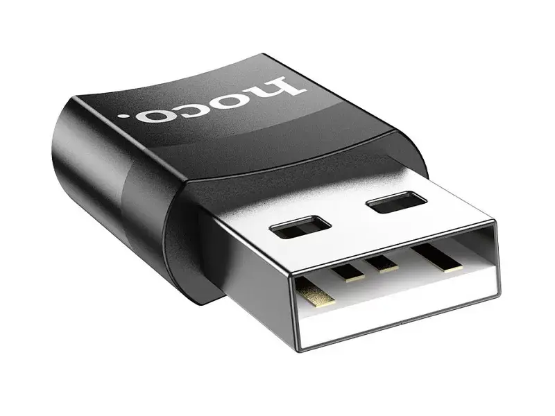 Перехідник OTG HOCO UA17 Type C AF - USB 2.0 AM), зображення 4 Перехідник OTG HOCO UA17 Type C AF - USB 2.0 AM), зображення 4