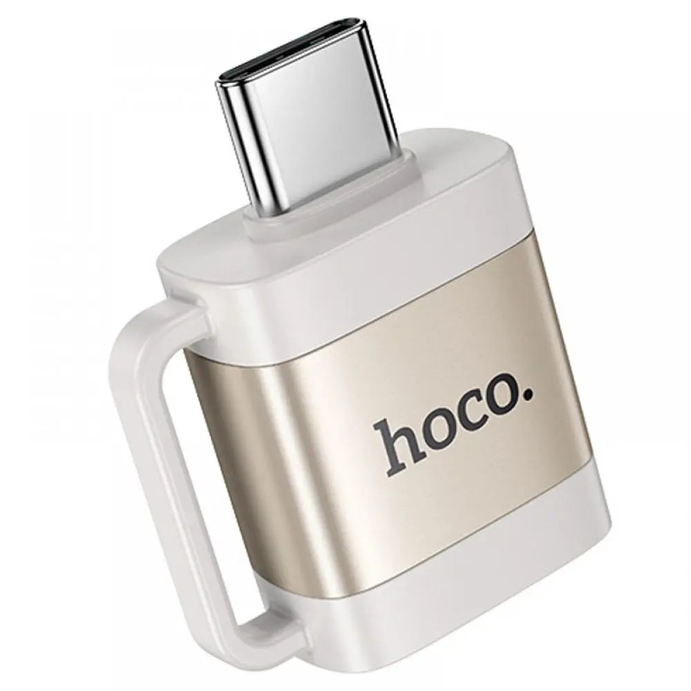 Перехідник OTG HOCO UA31C USB AF- Type-C Gray), зображення 2 Перехідник OTG HOCO UA31C USB AF- Type-C Gray), зображення 2