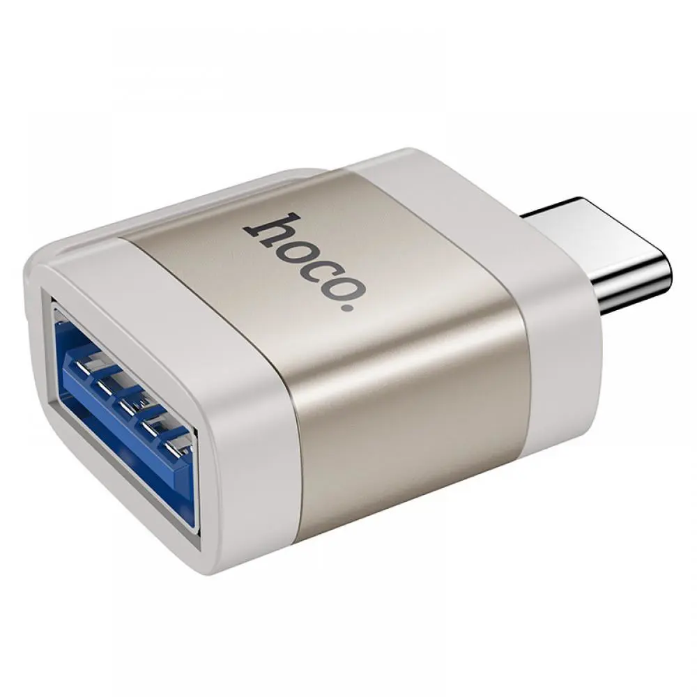 Перехідник OTG HOCO UA31C USB AF- Type-C Gray), зображення 4 Перехідник OTG HOCO UA31C USB AF- Type-C Gray), зображення 4