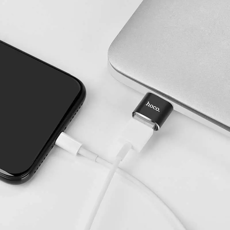 Перехідник OTG HOCO UA5 USB - Type-C black), зображення 5