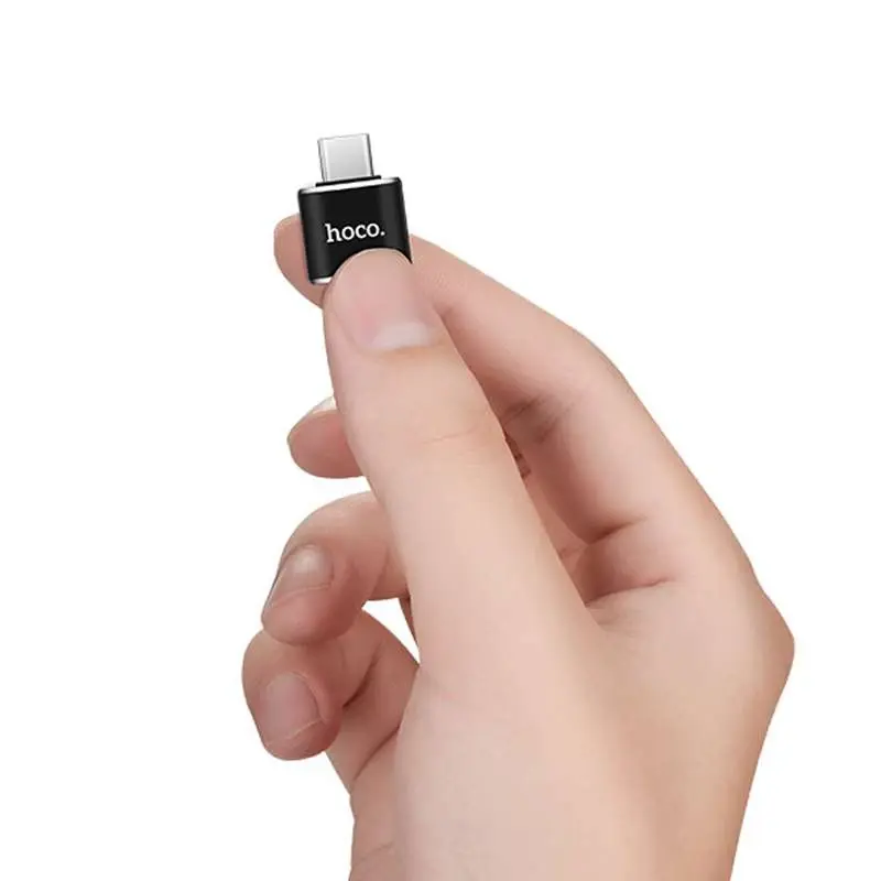 Перехідник OTG HOCO UA5 USB - Type-C black), зображення 6