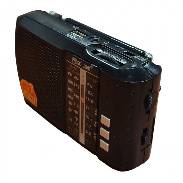 Радіоприймач Golon ICF-8 Bluetooth USB АКБ 18650), зображення 4