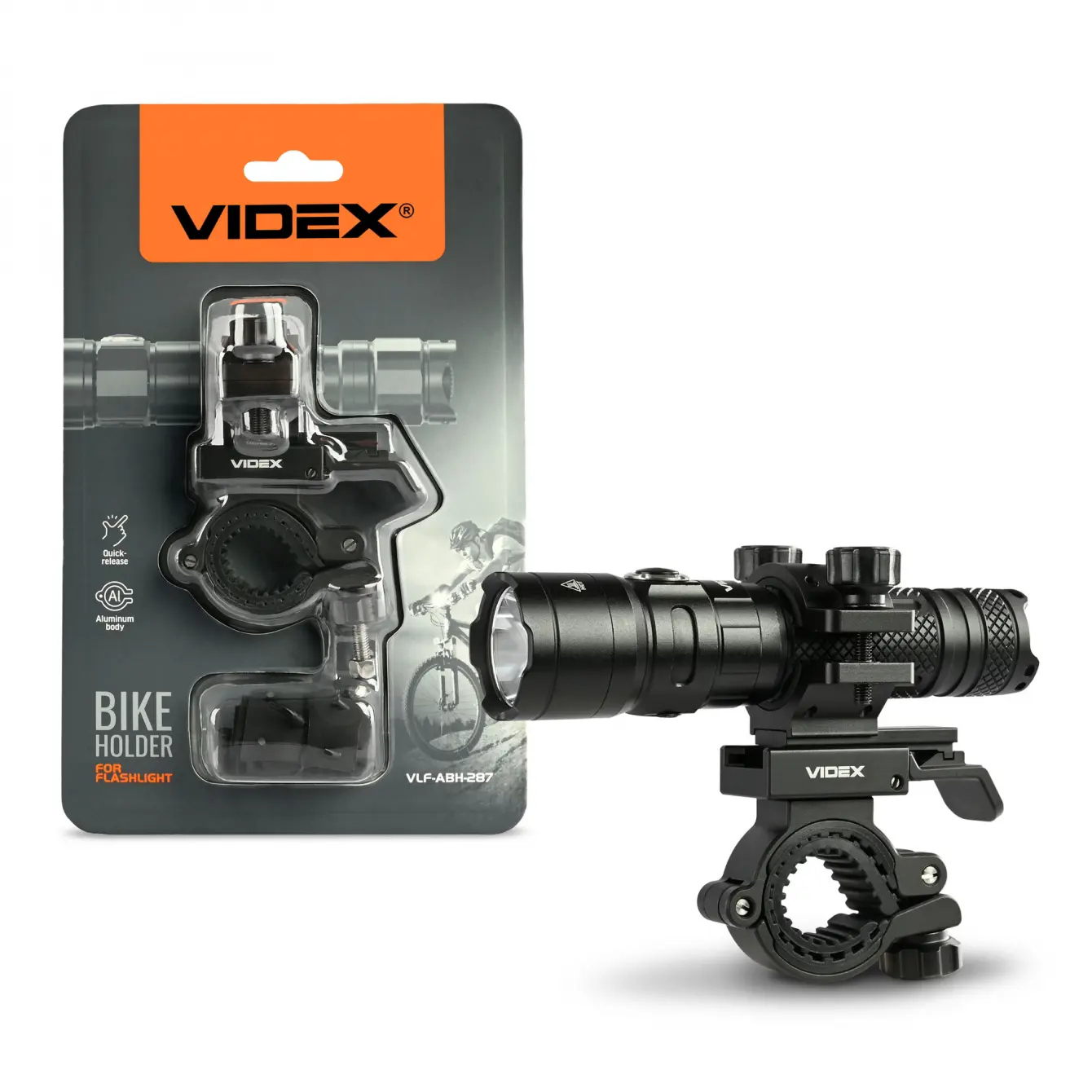 Велосипедний тримач для ліхтариків універсальний VIDEX VLF-ABH-287 ), зображення 2 Велосипедний тримач для ліхтариків універсальний VIDEX VLF-ABH-287 ), зображення 2