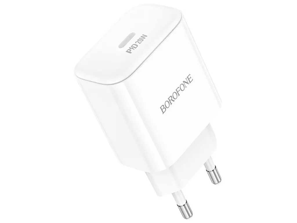 Зарядне BOROFONE BA81A Type C PD20W QC3.0 білий), зображення 6 Зарядне BOROFONE BA81A Type C PD20W QC3.0 білий), зображення 6
