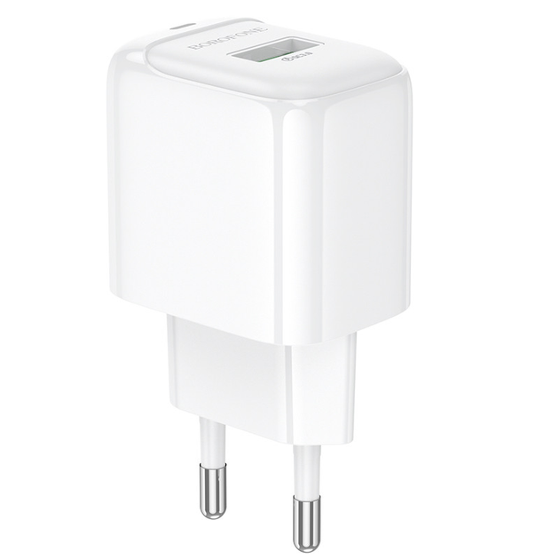 Зарядне BOROFONE BAS42A 1USB QC3.0 3A white), зображення 2 Зарядне BOROFONE BAS42A 1USB QC3.0 3A white), зображення 2