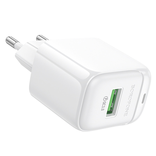Зарядне BOROFONE BAS42A 1USB QC3.0 3A white), зображення 4 Зарядне BOROFONE BAS42A 1USB QC3.0 3A white), зображення 4