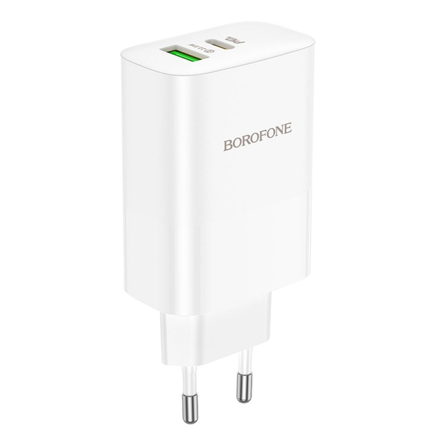 Зарядне BOROFONE BN10 USB-A/USB-C PD 65W dual port білий), зображення 5