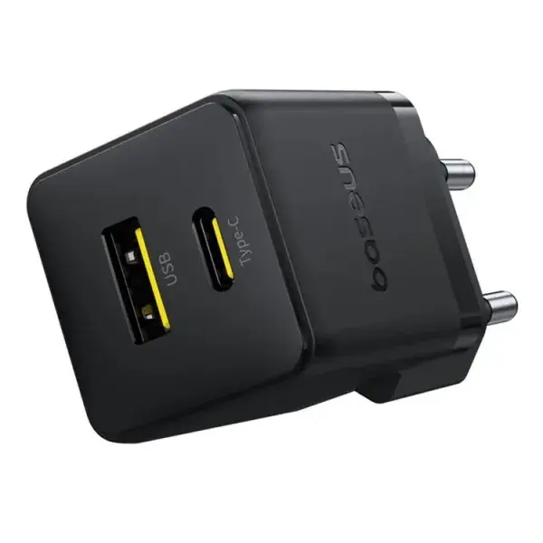 Зарядне Baseus Palm 1Type-C, 1USB PD20W QC3.0 чорний  P10111608113-00), зображення 4