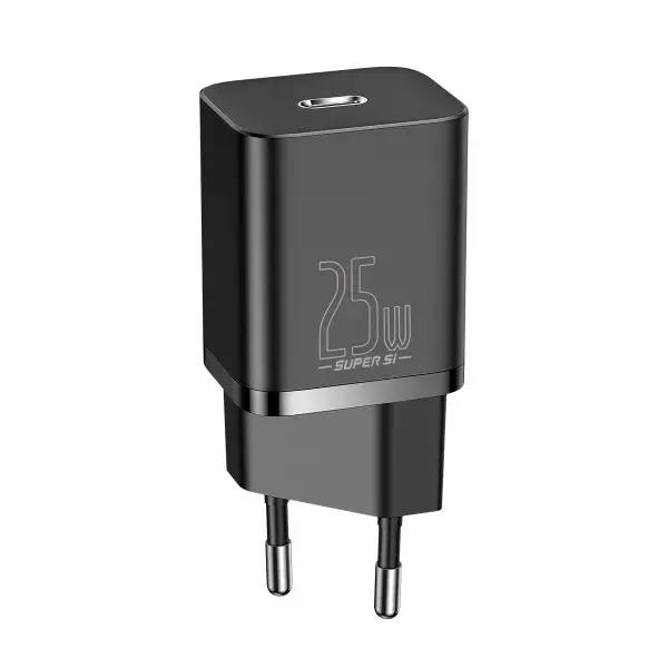 Зарядне Baseus Super Si 1Type-C PD25W QC3.0 чорний CCSP020101 від батарейки.com.ua