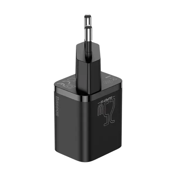 Зарядне Baseus Super Si 1Type-C PD25W QC3.0 чорний CCSP020101), зображення 4