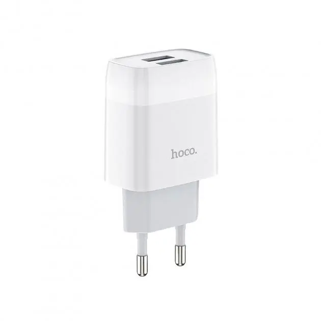 Зарядне HOCO C73A 2USB/2,4A White