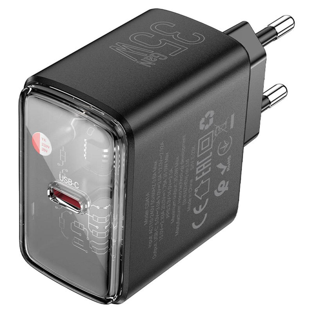 Зарядне HOCO CS41A PD35W 1Type-C чорний від батарейки.com.ua