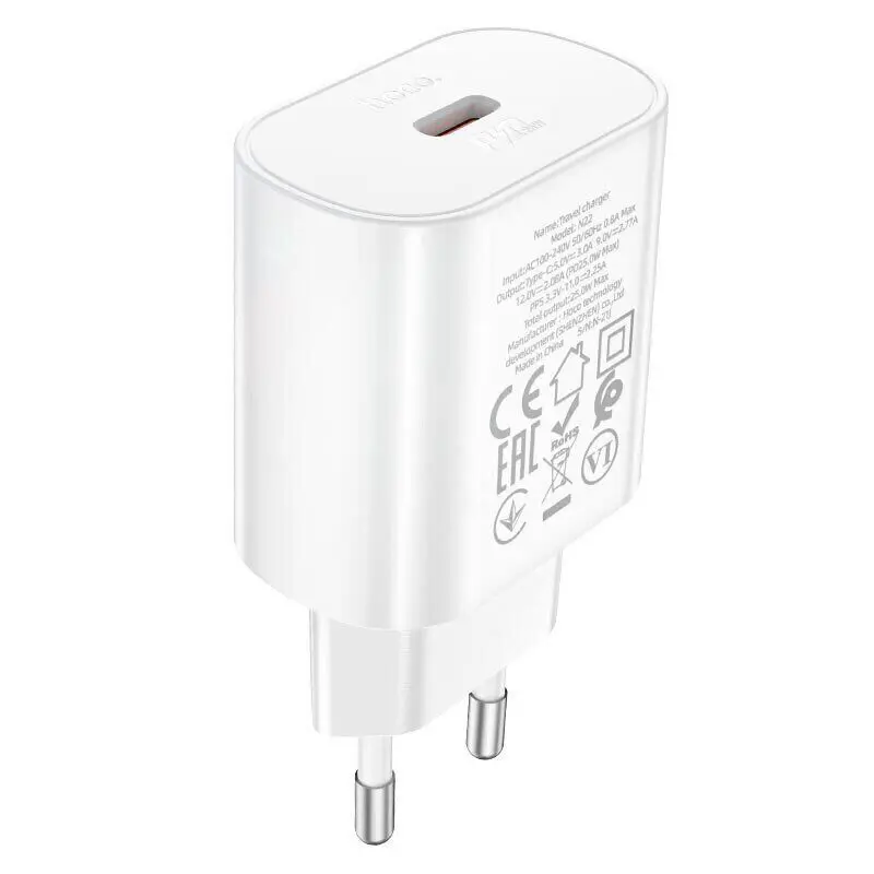 Зарядне HOCO N22 PD25W біла), зображення 6 Зарядне HOCO N22 PD25W біла), зображення 6