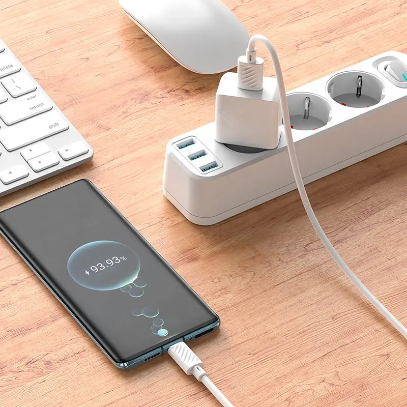 Зарядне Hoco C106A 1USB 2,1A кабель Type-C White), зображення 8 Зарядне Hoco C106A 1USB 2,1A кабель Type-C White), зображення 8