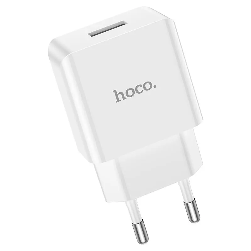 Мережеве Зарядне Hoco C106A 1USB 2,1A White), зображення 4 Мережеве Зарядне Hoco C106A 1USB 2,1A White), зображення 4