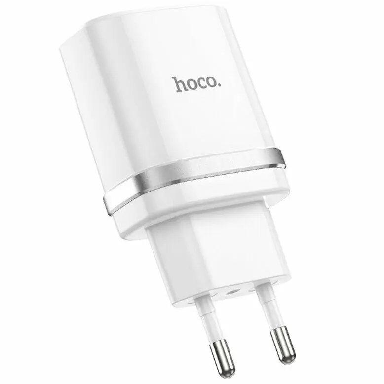 Мережеве Зарядне Hoco C12Q Smart 1USB 3A QC3.0 18W White), зображення 2 Мережеве Зарядне Hoco C12Q Smart 1USB 3A QC3.0 18W White), зображення 2