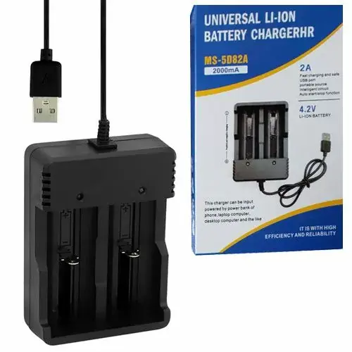 Зарядне Li-ion MS-5D82A для 2 елементів 10440-26650 від USB від батарейки.com.ua